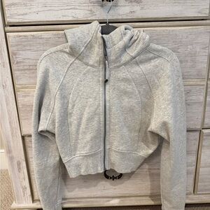 lululemon athletica Light Gray Bomber Jacket